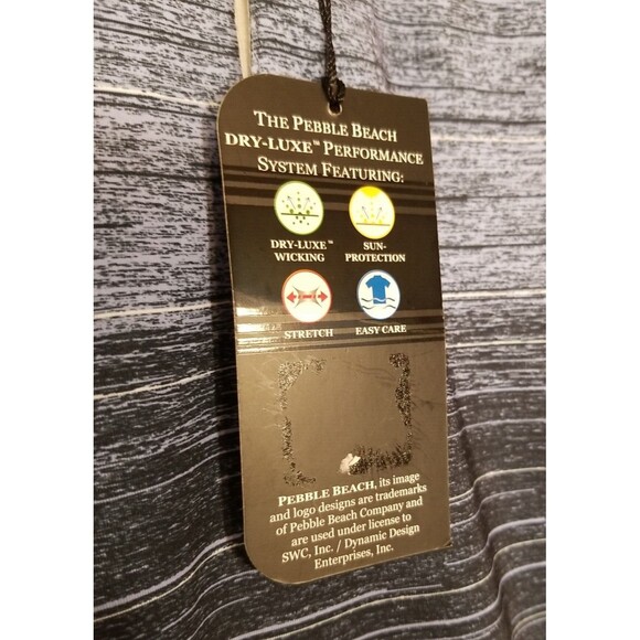 Pebble Beach Dry-Luxe Performance Men's Polo Golf T-Shirt XL Color Blue   B2 - Picture 4 of 7